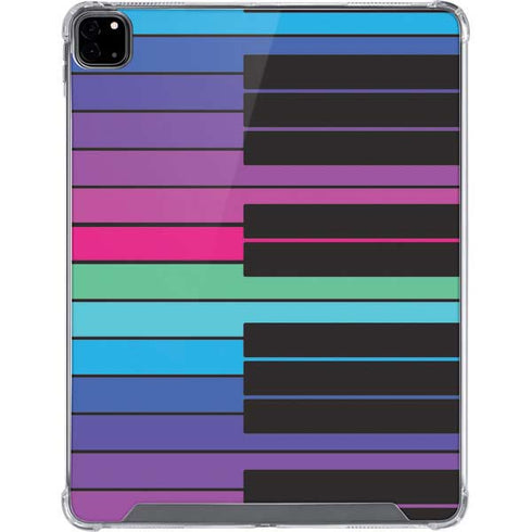 Color Piano Keys iPad Pro 12.9in (2020) Clear Case